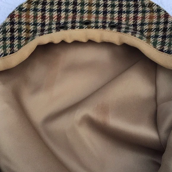 Barbour Multicolor Wool Tweed Men’s Cap 7 1/2 - Picture 11 of 11